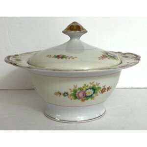 "SPENCER" / Japan - Sugar Bowl with Lid BEAUTIFUL Pattern